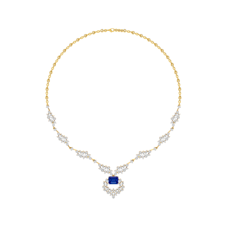 Serene Essence Diamond Necklace 18 KT / Yellow Gold