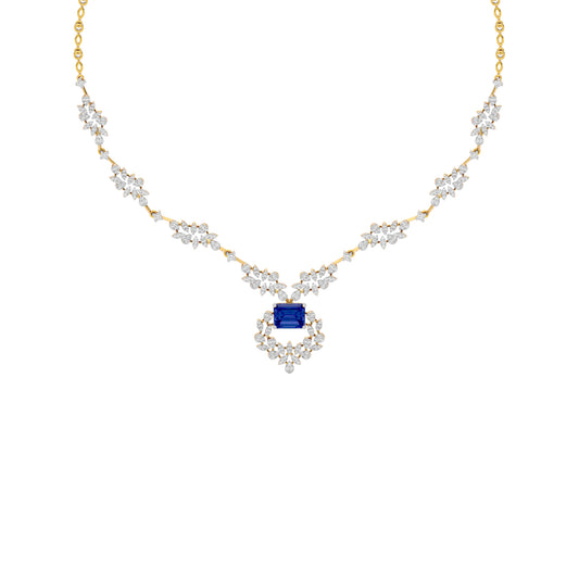 Serene Essence Diamond Necklace 18 KT / Yellow Gold