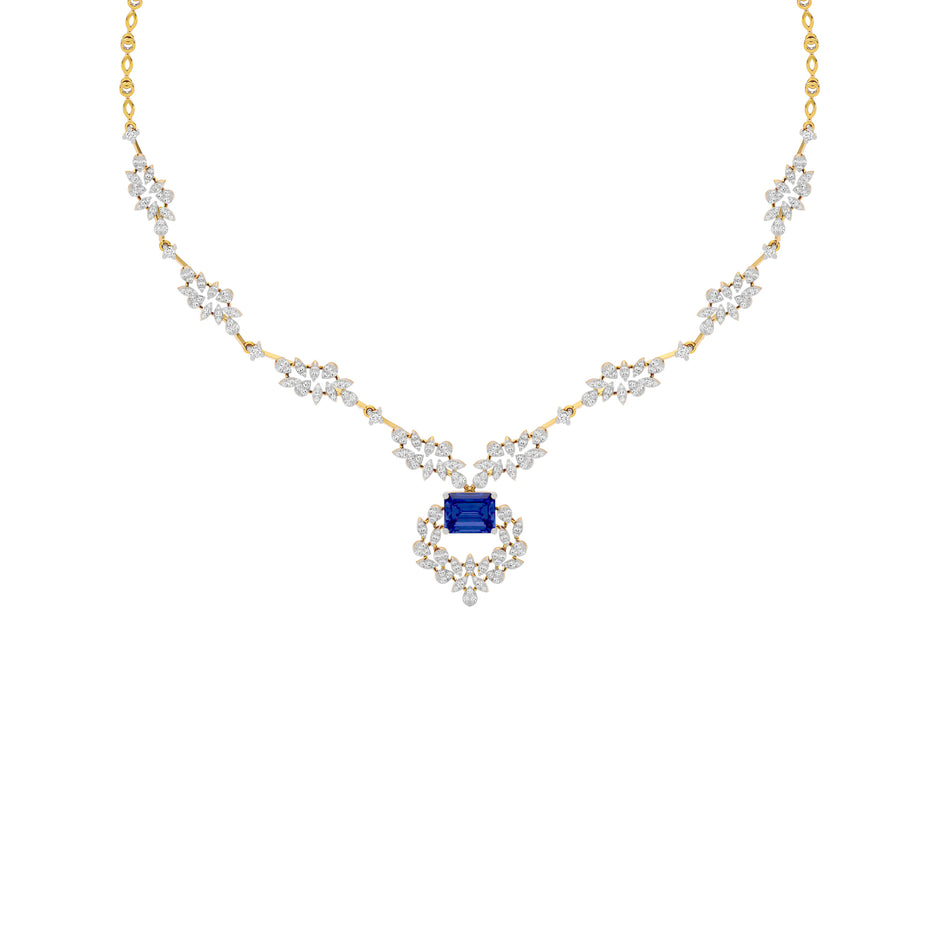 Serene Essence Diamond Necklace 18 KT / Yellow Gold