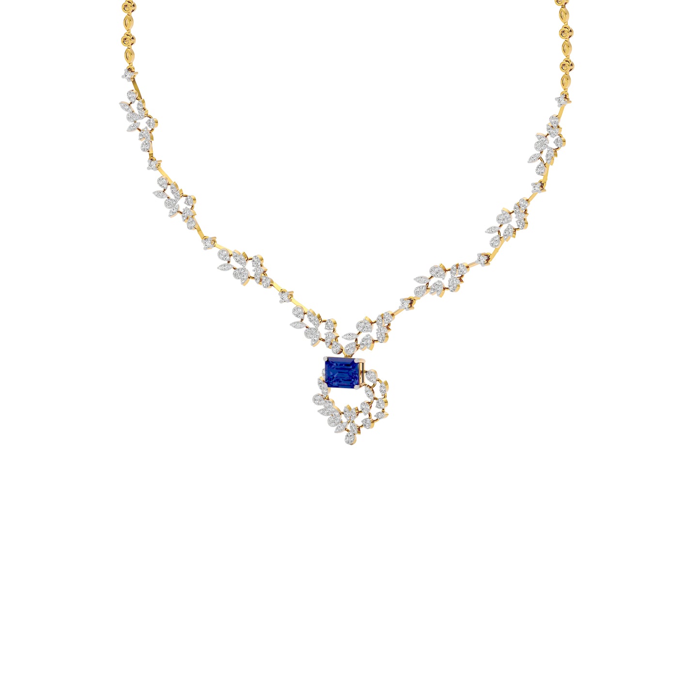 Serene Essence Diamond Necklace 18 KT / Yellow Gold