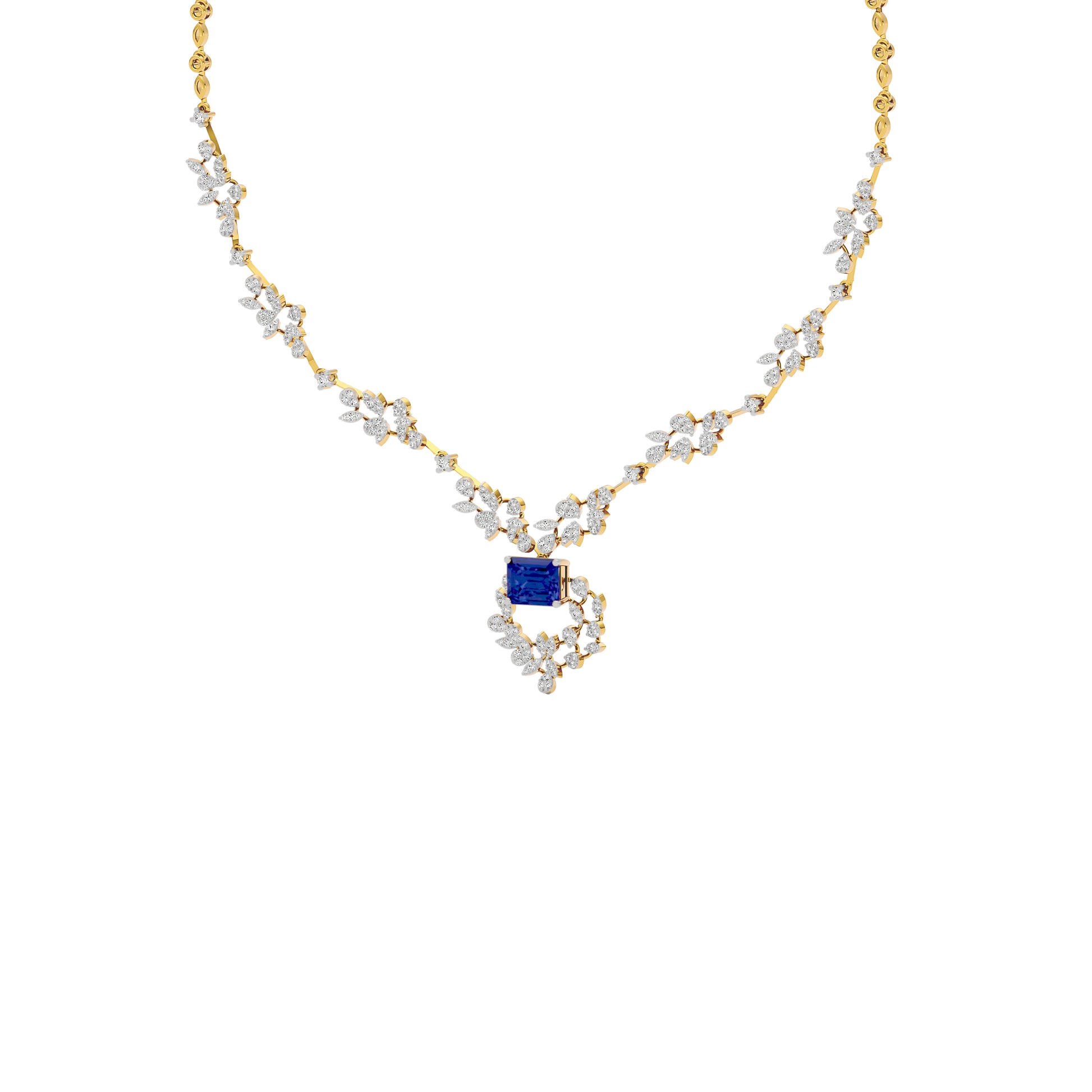 Serene Essence Diamond Necklace 18 KT / Yellow Gold