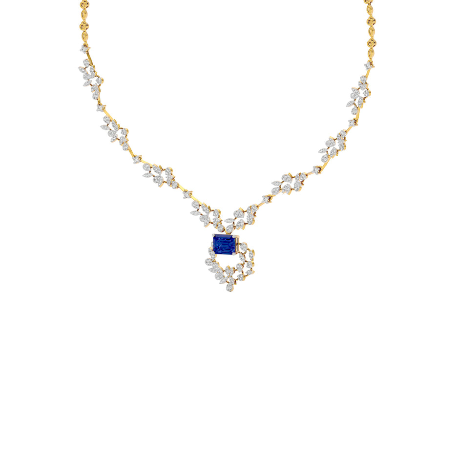 Serene Essence Diamond Necklace 18 KT / Yellow Gold