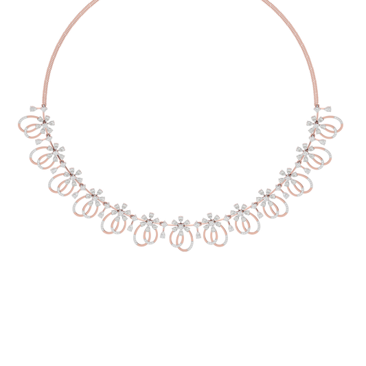 Radiance Cascade Diamond Necklace