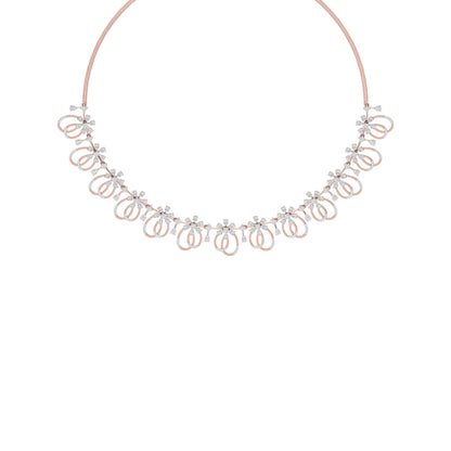 Radiance Cascade Diamond Necklace