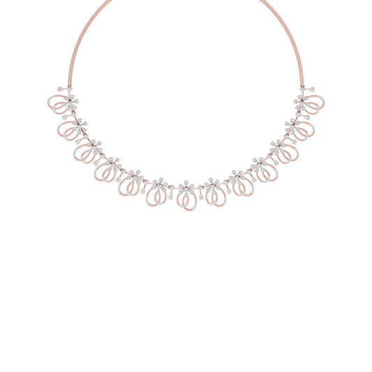 Radiance Cascade Diamond Necklace