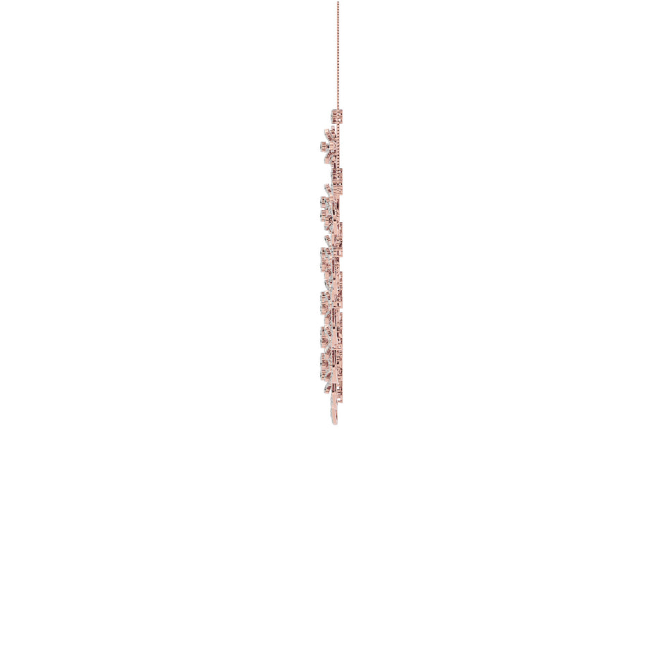 Radiance Cascade Diamond Necklace 18 KT / Rose Gold