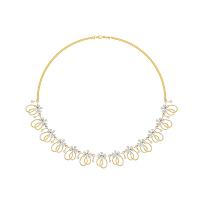 Radiance Cascade Diamond Necklace 18 KT / Yellow Gold