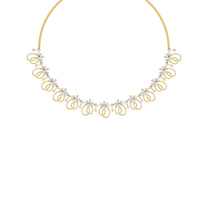 Radiance Cascade Diamond Necklace
