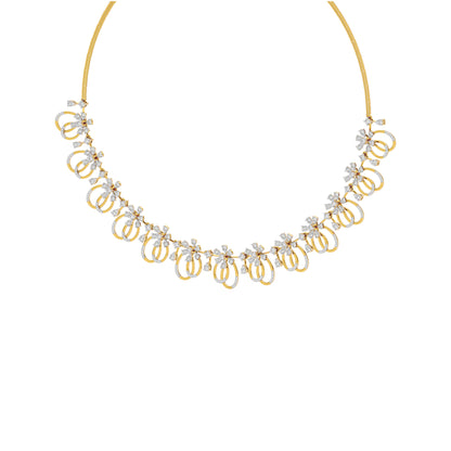 Radiance Cascade Diamond Necklace 18 KT / Yellow Gold