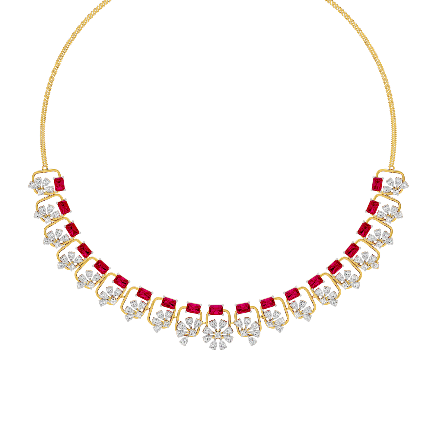 Elegant Spark Diamond Necklace