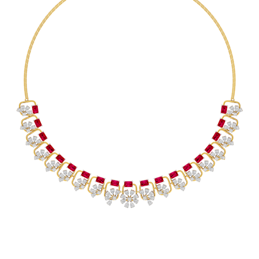 Elegant Spark Diamond Necklace