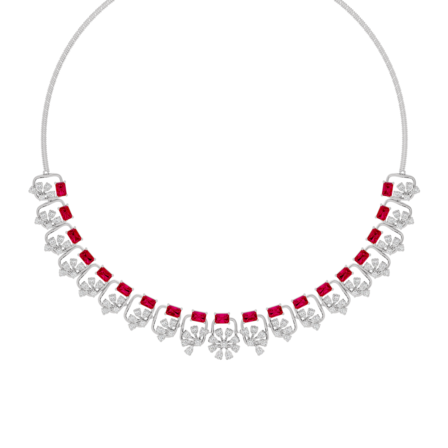 Elegant Spark Diamond Necklace