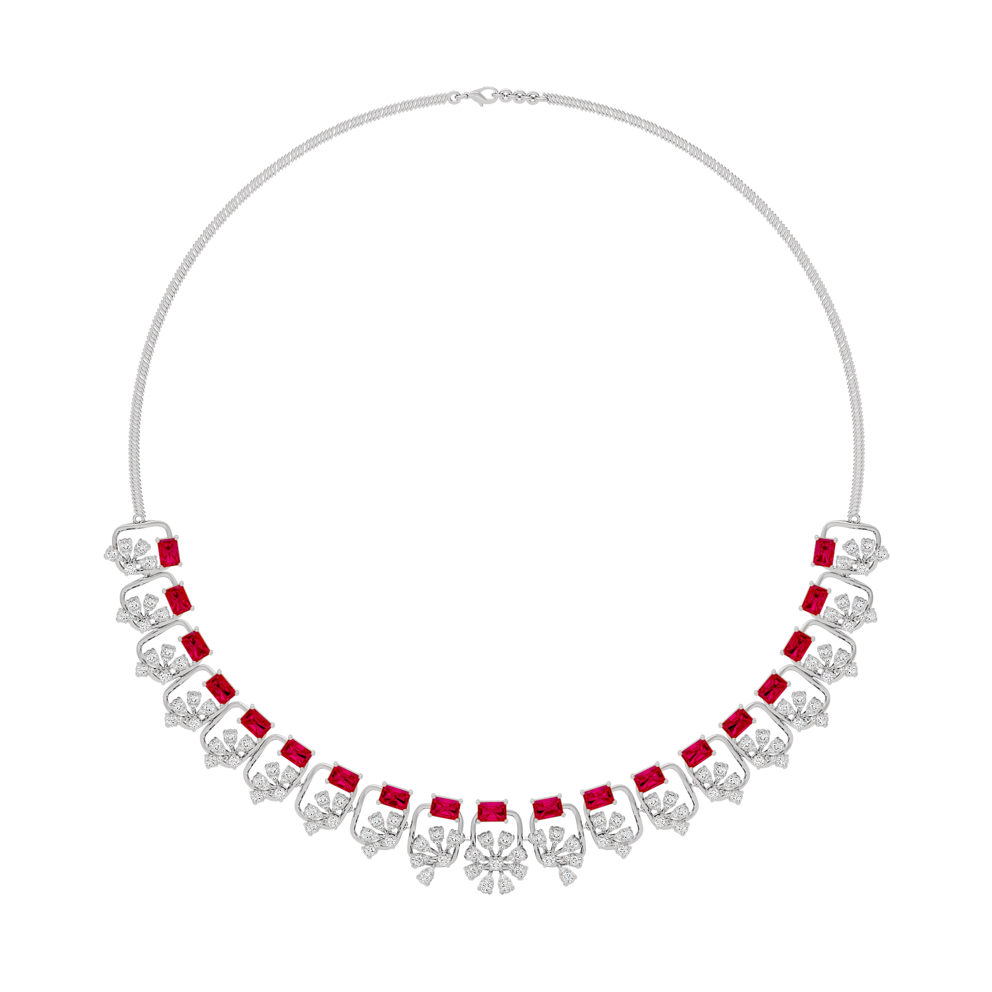 Elegant Spark Diamond Necklace