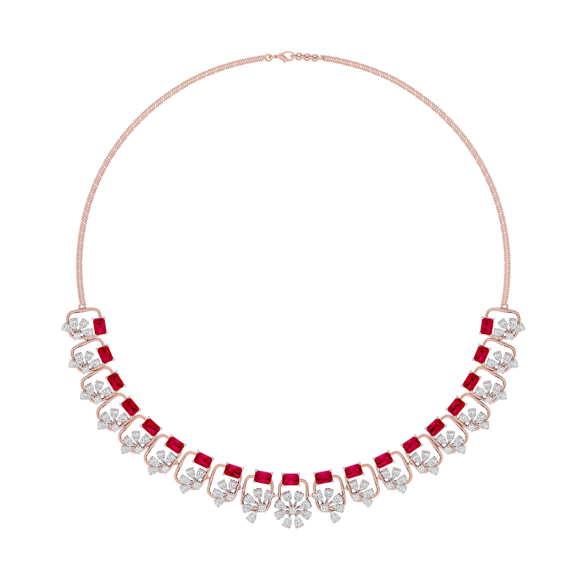 Elegant Spark Diamond Necklace