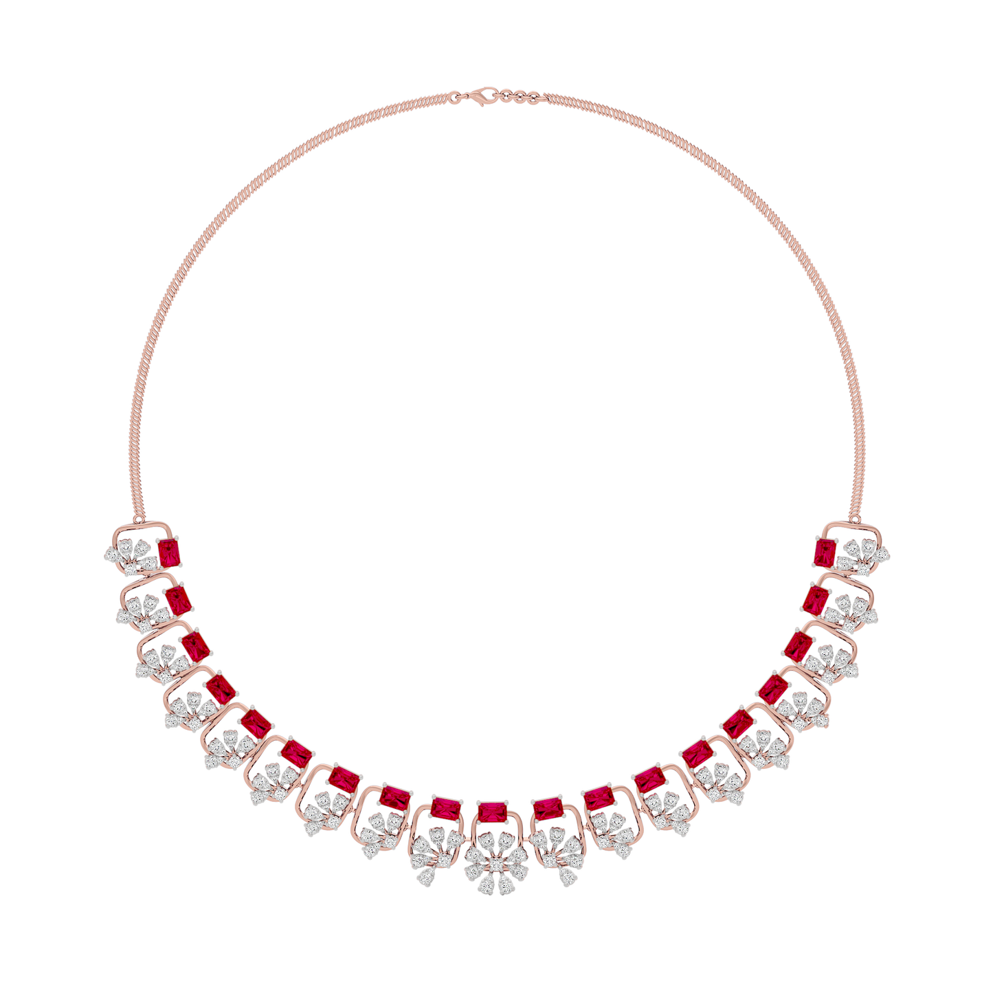 Elegant Spark Diamond Necklace