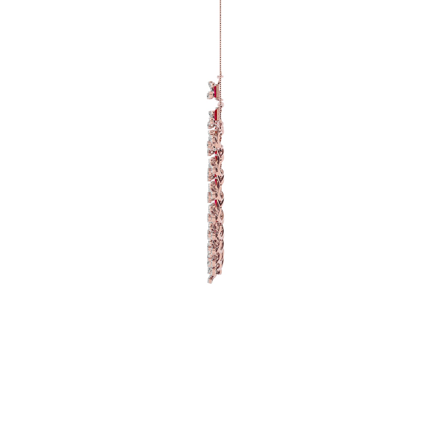 Elegant Spark Diamond Necklace 18 KT / Rose Gold