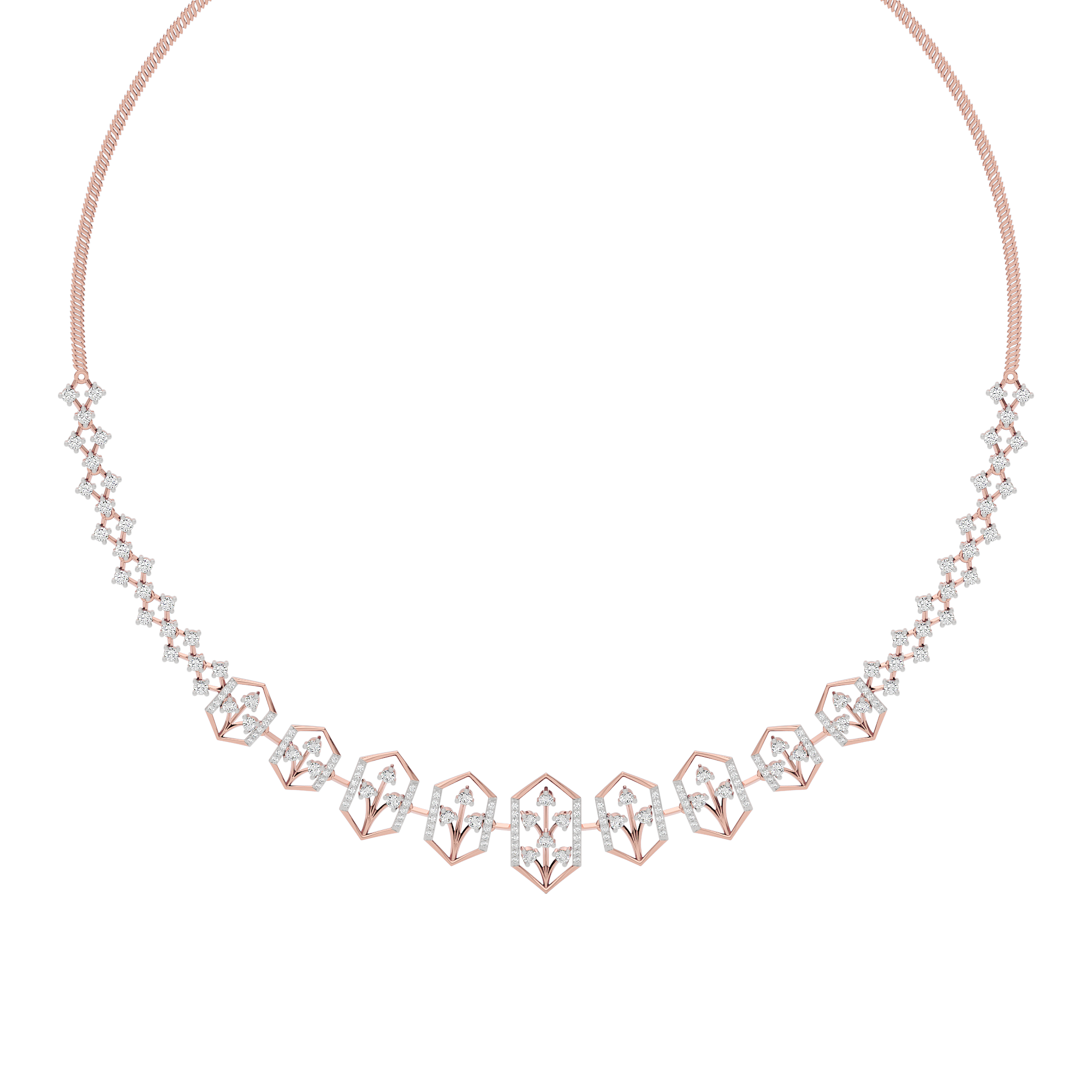 Jewel Embrace Diamond Necklace