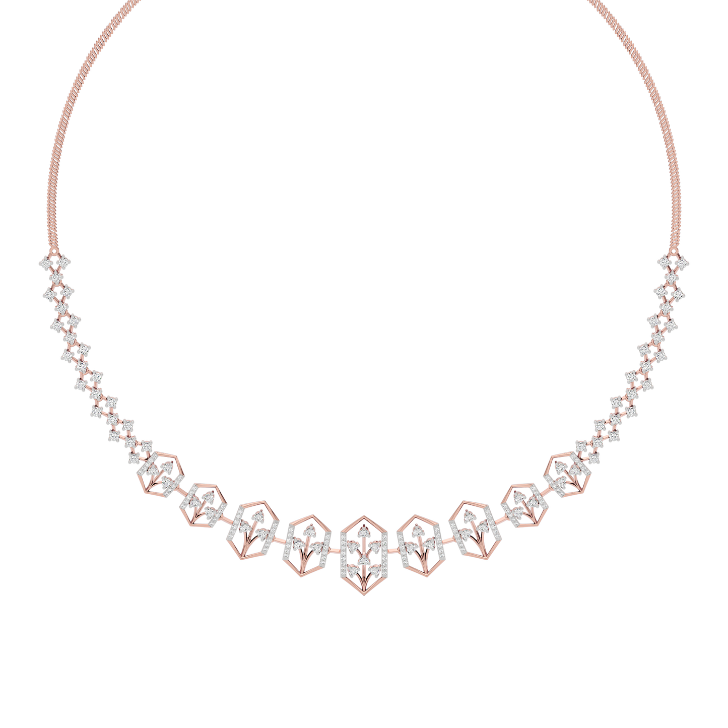 Jewel Embrace Diamond Necklace