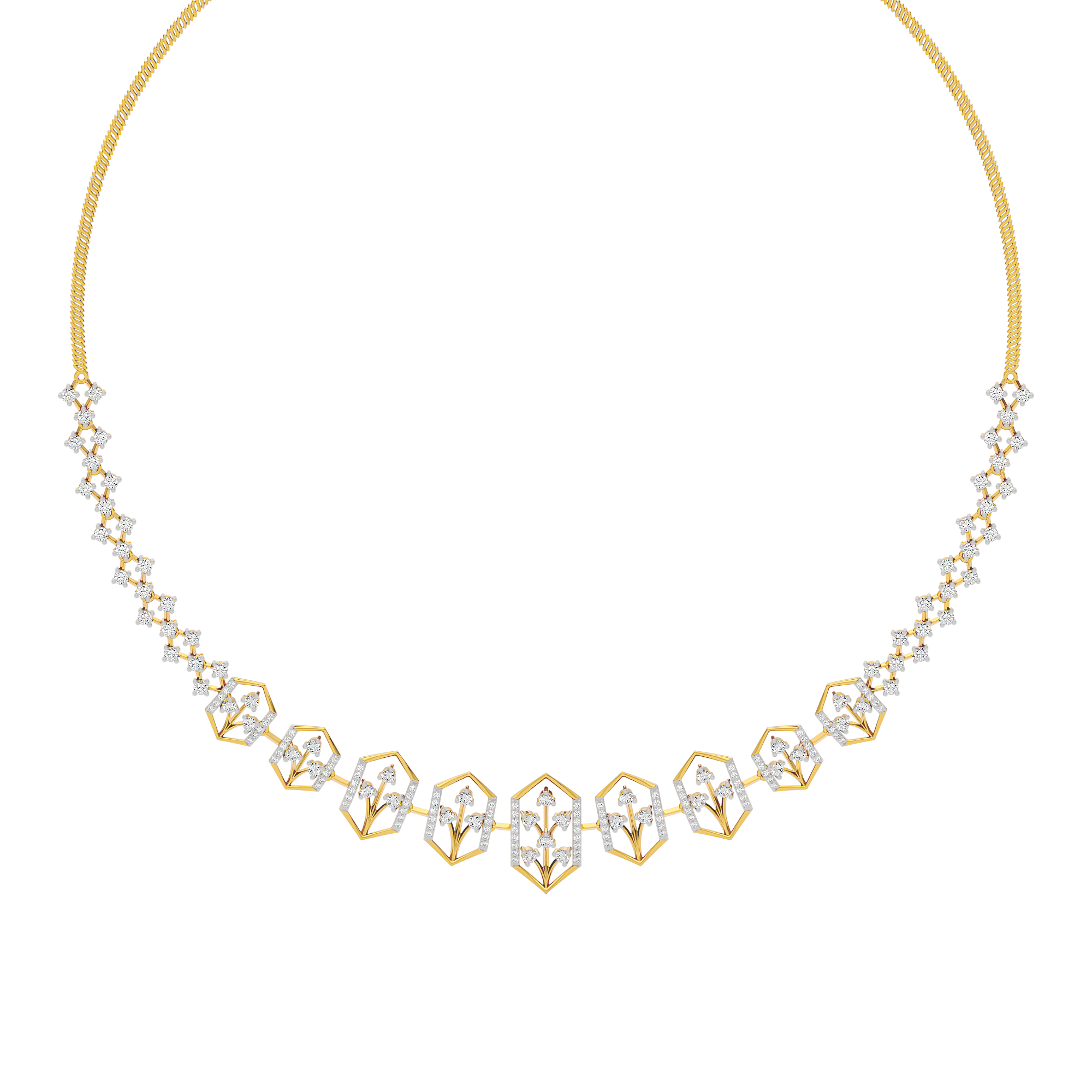 Jewel Embrace Diamond Necklace