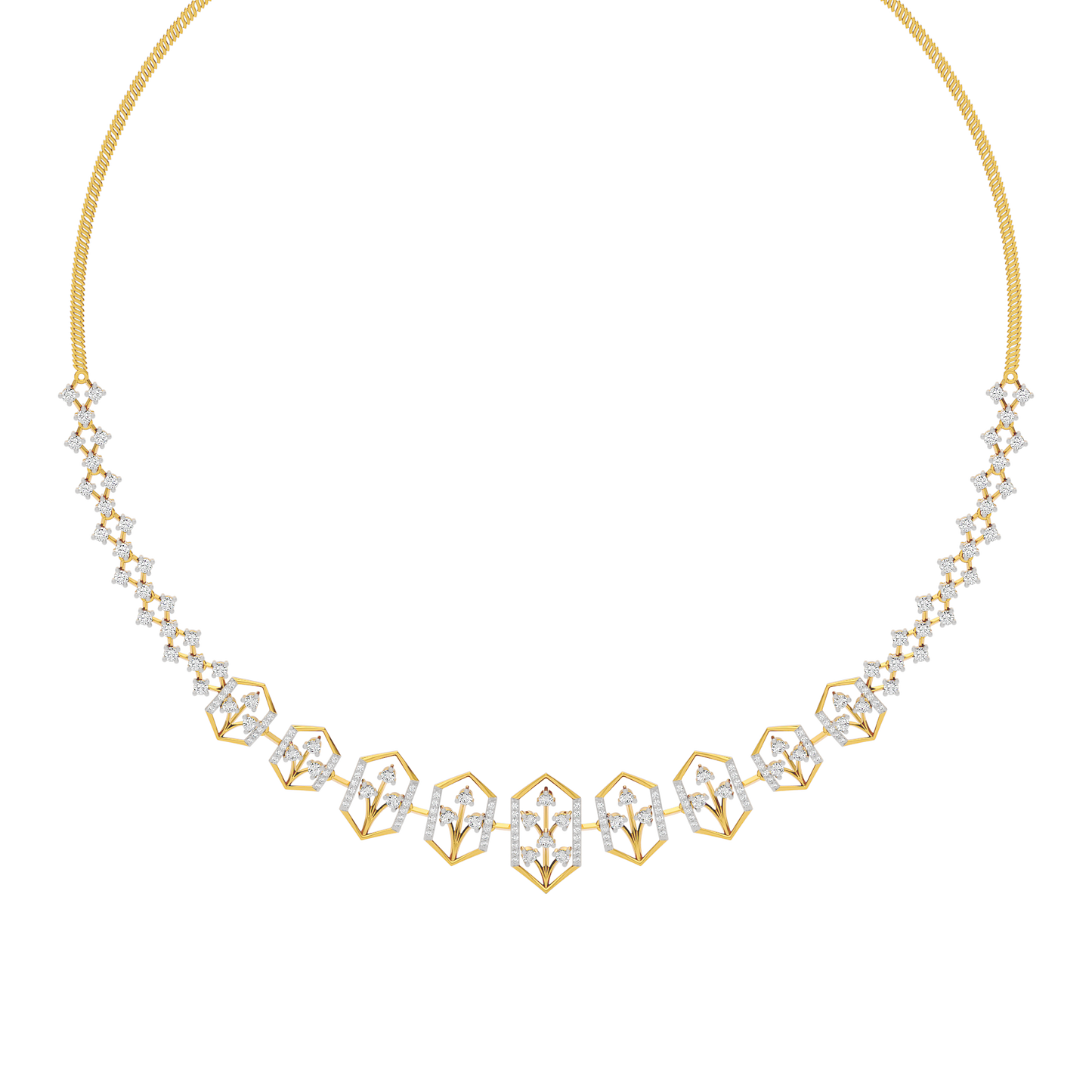 Jewel Embrace Diamond Necklace