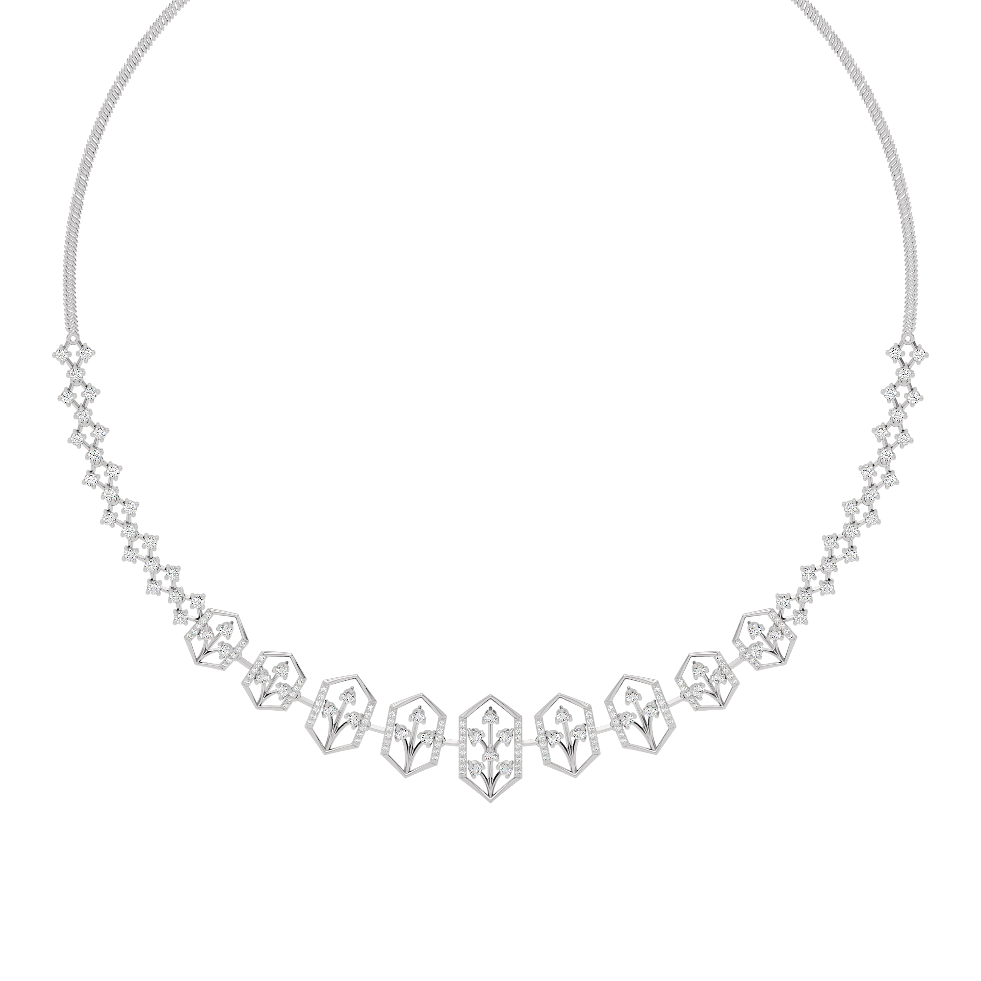 Jewel Embrace Diamond Necklace