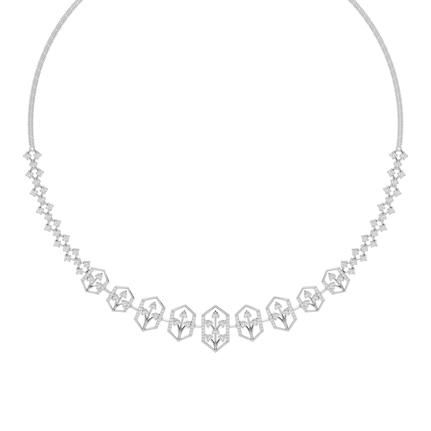 Jewel Embrace Diamond Necklace