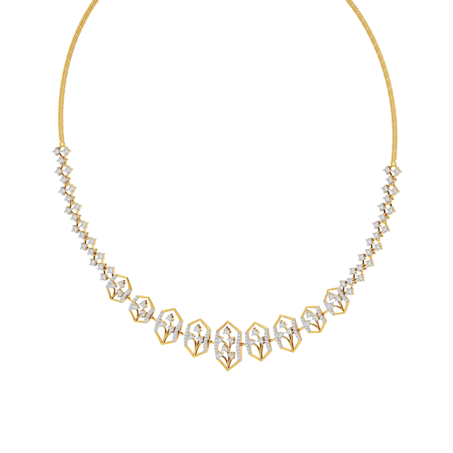 Jewel Embrace Diamond Necklace