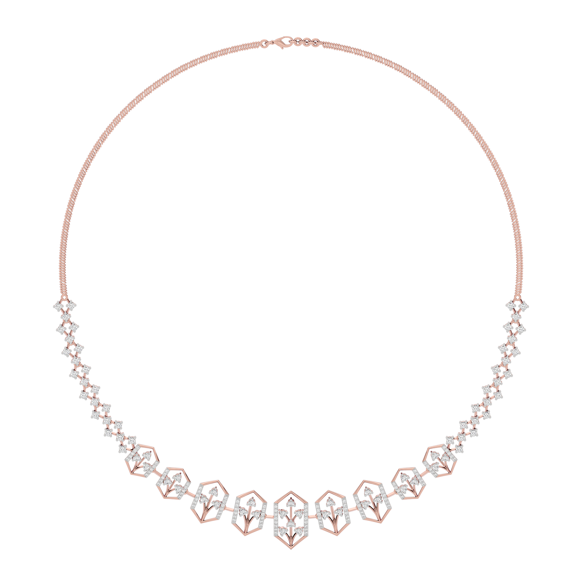 Jewel Embrace Diamond Necklace