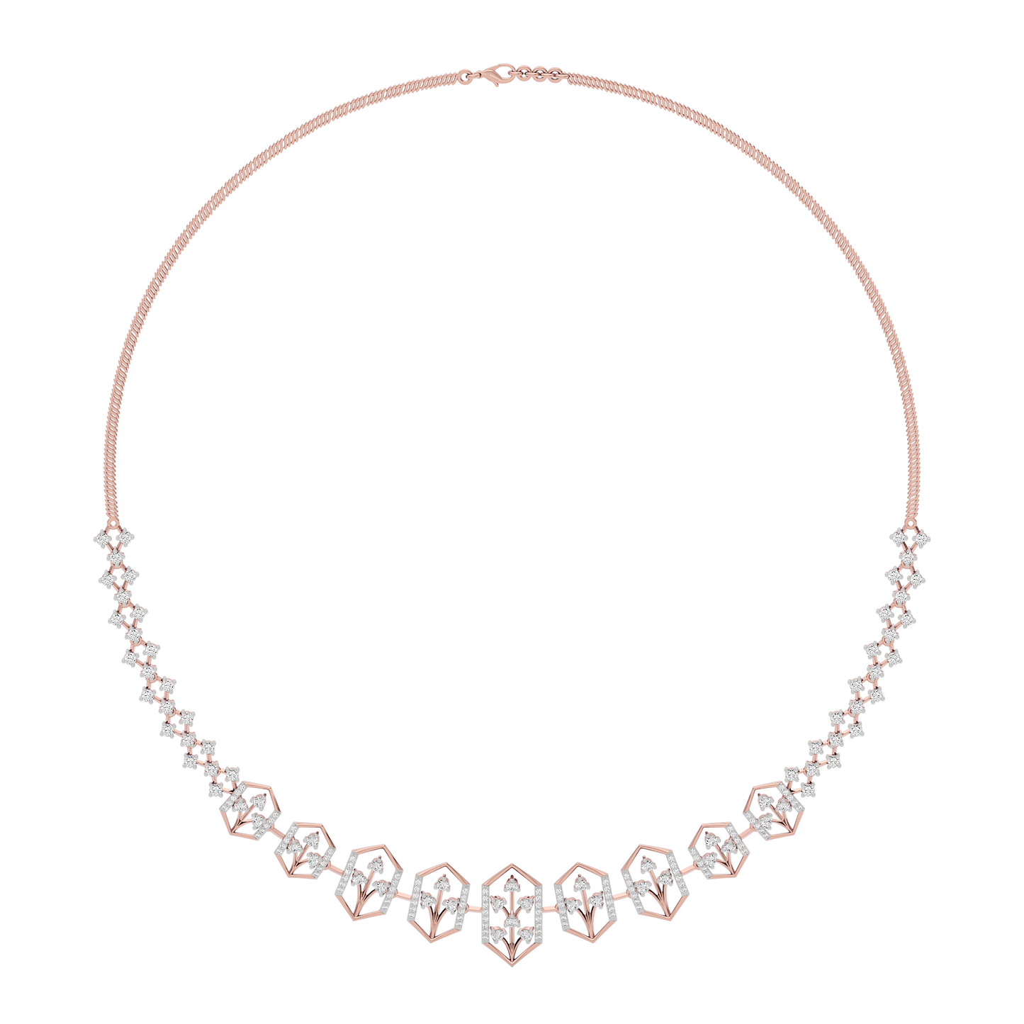 Jewel Embrace Diamond Necklace