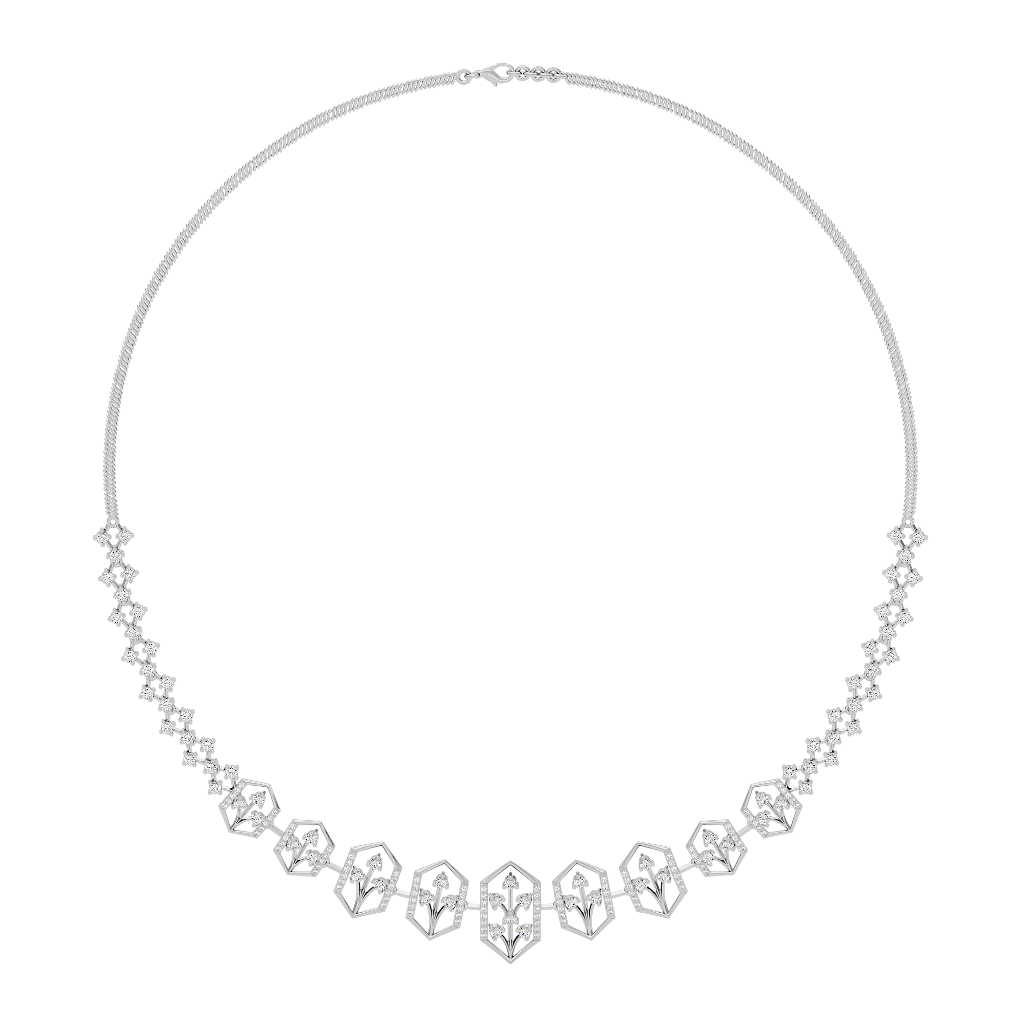 Jewel Embrace Diamond Necklace