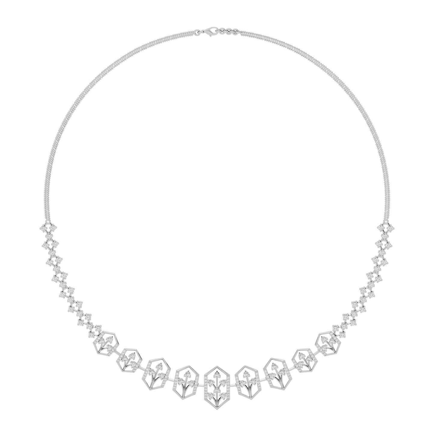 Jewel Embrace Diamond Necklace