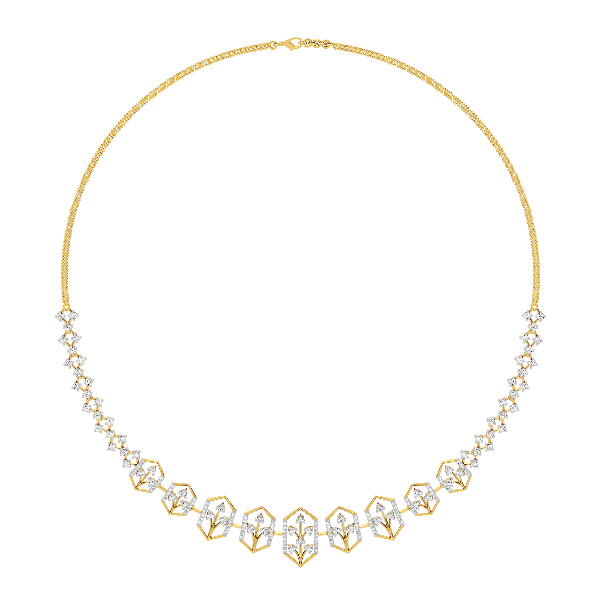 Jewel Embrace Diamond Necklace