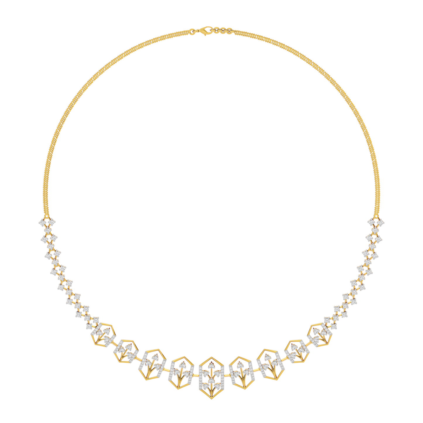 Jewel Embrace Diamond Necklace