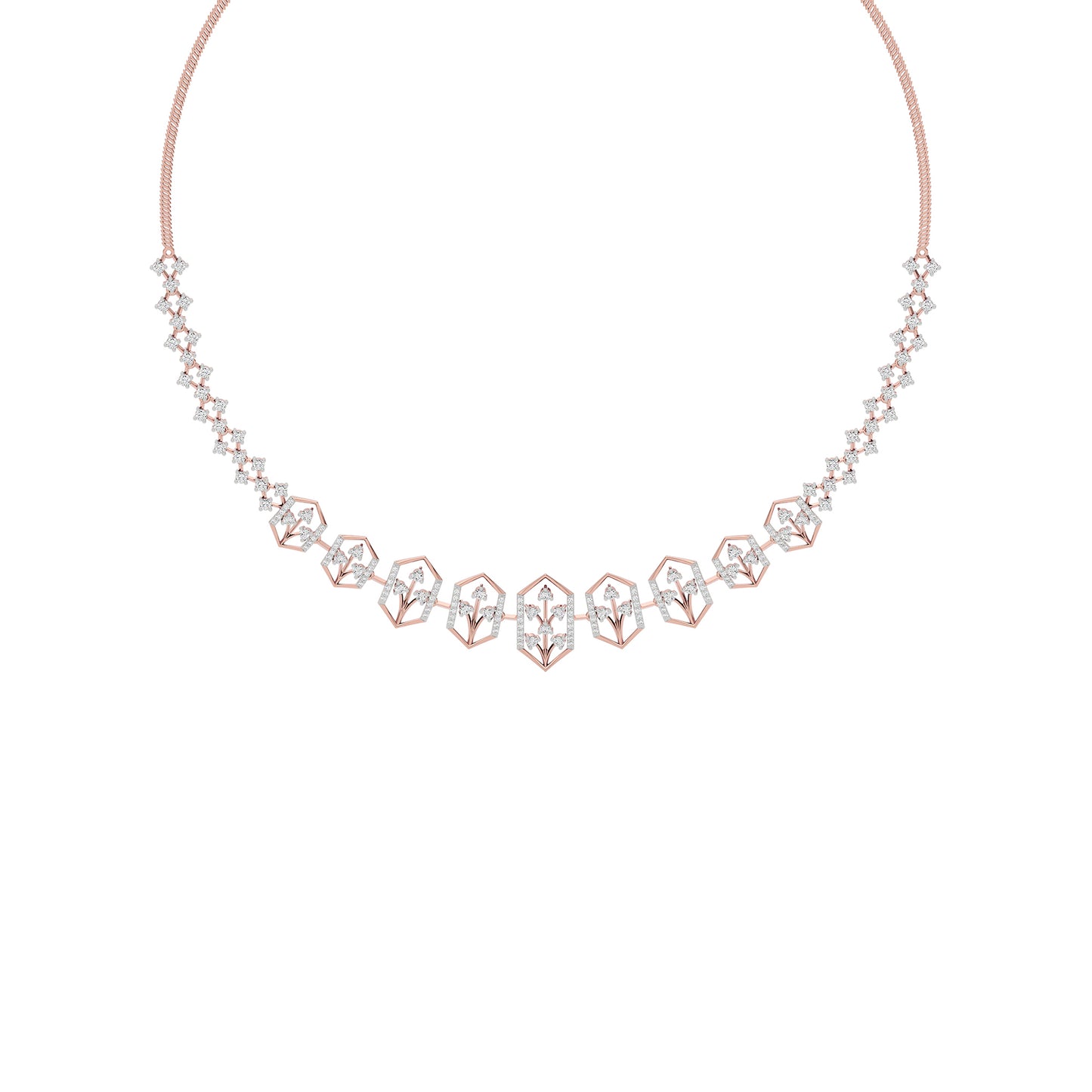 Jewel Embrace Diamond Necklace