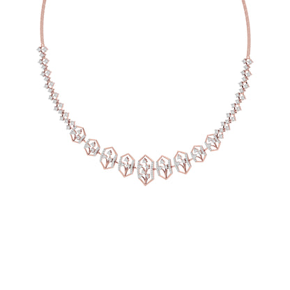 Jewel Embrace Diamond Necklace 18 KT / Rose Gold