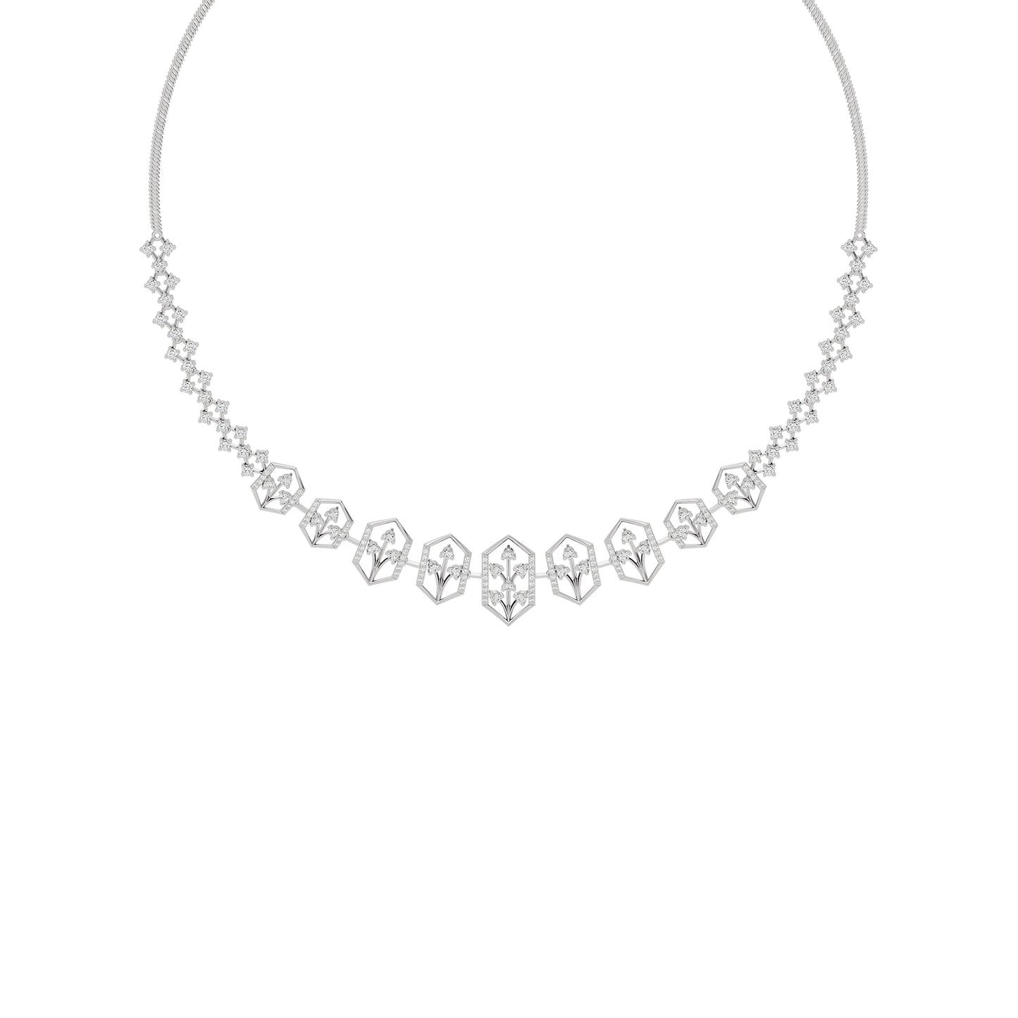 Jewel Embrace Diamond Necklace