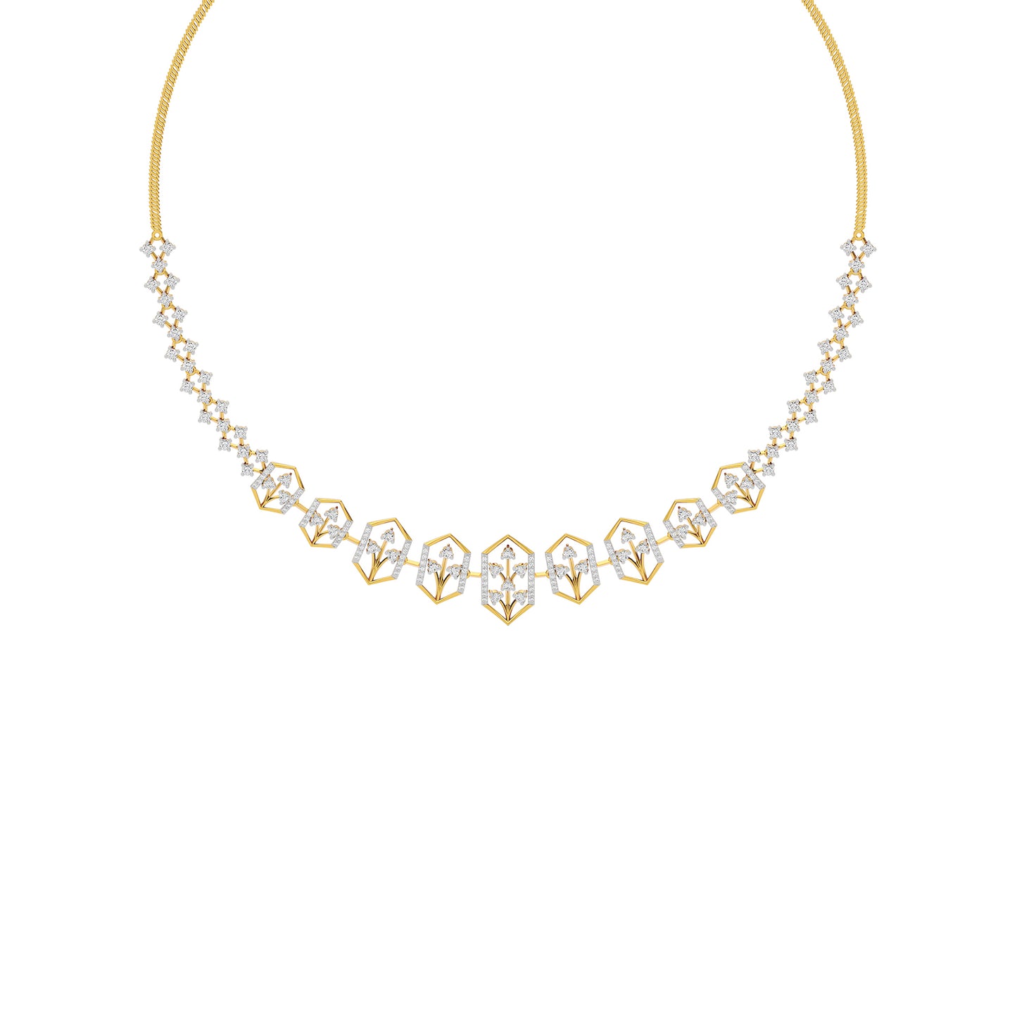 Jewel Embrace Diamond Necklace