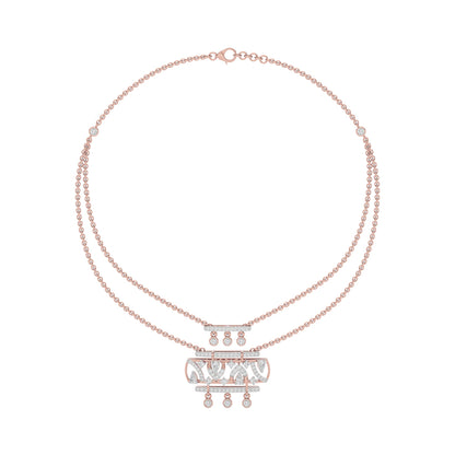 Lumina Point Diamond Necklace 18 KT / Rose Gold
