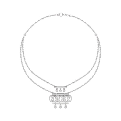Lumina Point Diamond Necklace 18 KT / White Gold