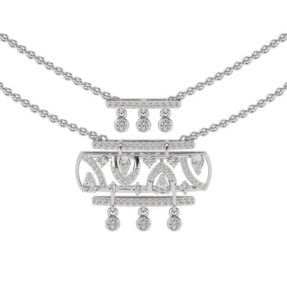 Lumina Point Diamond Necklace 18 KT / White Gold