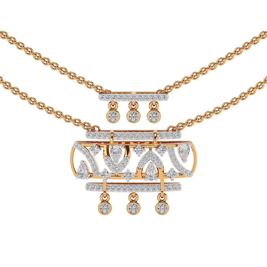 Lumina Point Diamond Necklace 18 KT / Yellow Gold