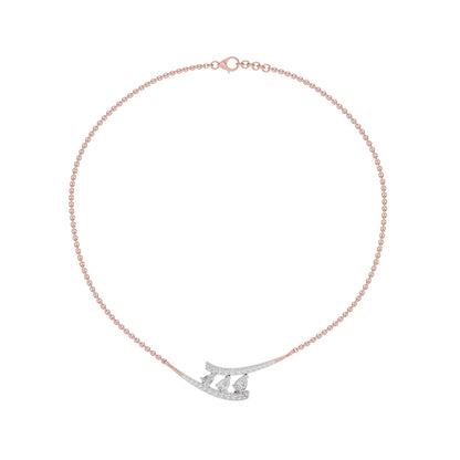 Double Line Drop Necklace