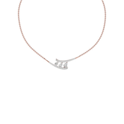 Double Line Drop Necklace