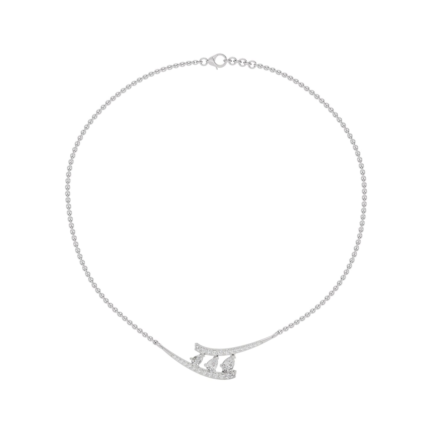 Double Line Drop Necklace