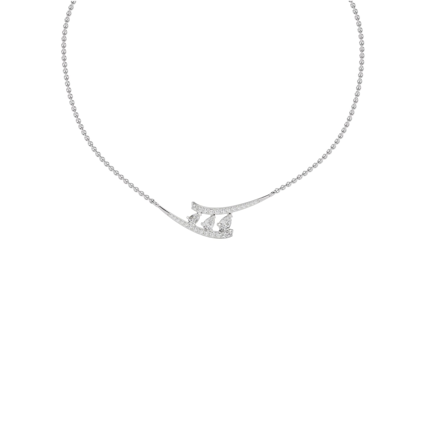 Double Line Drop Necklace