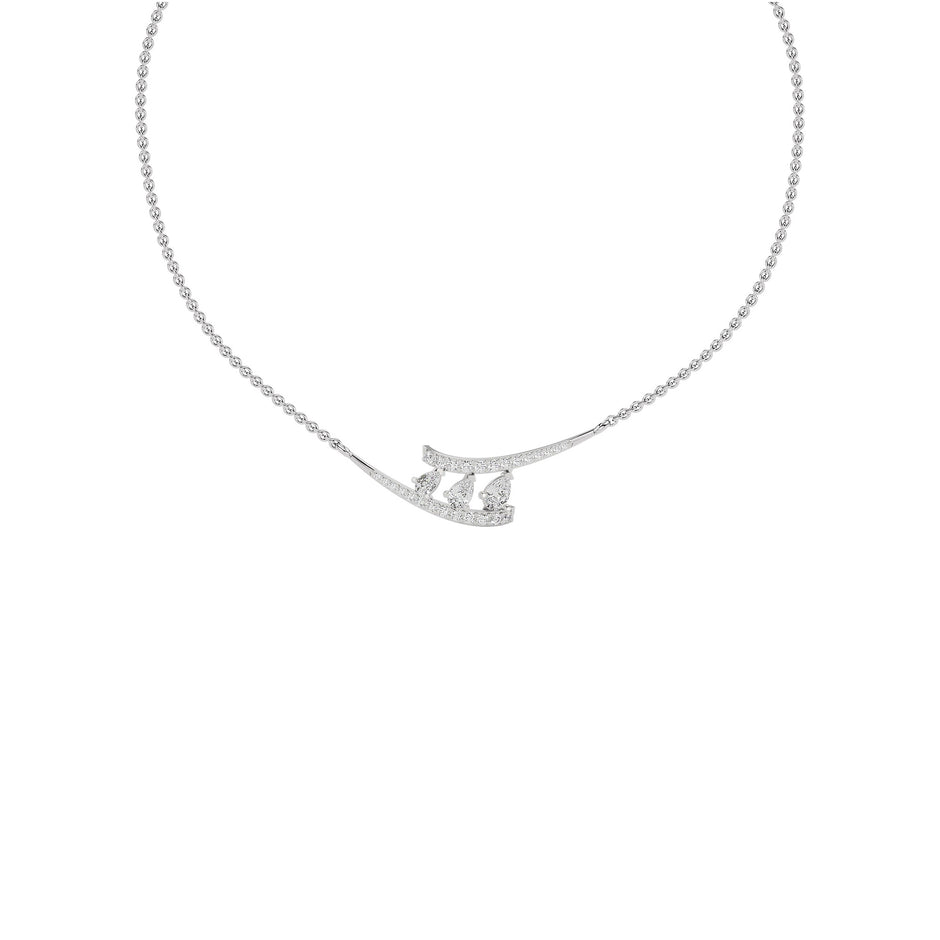 Double Line Drop Necklace
