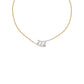 Double Line Drop Necklace