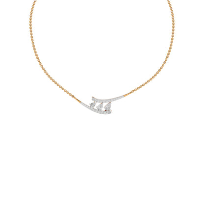 Double Line Drop Necklace
