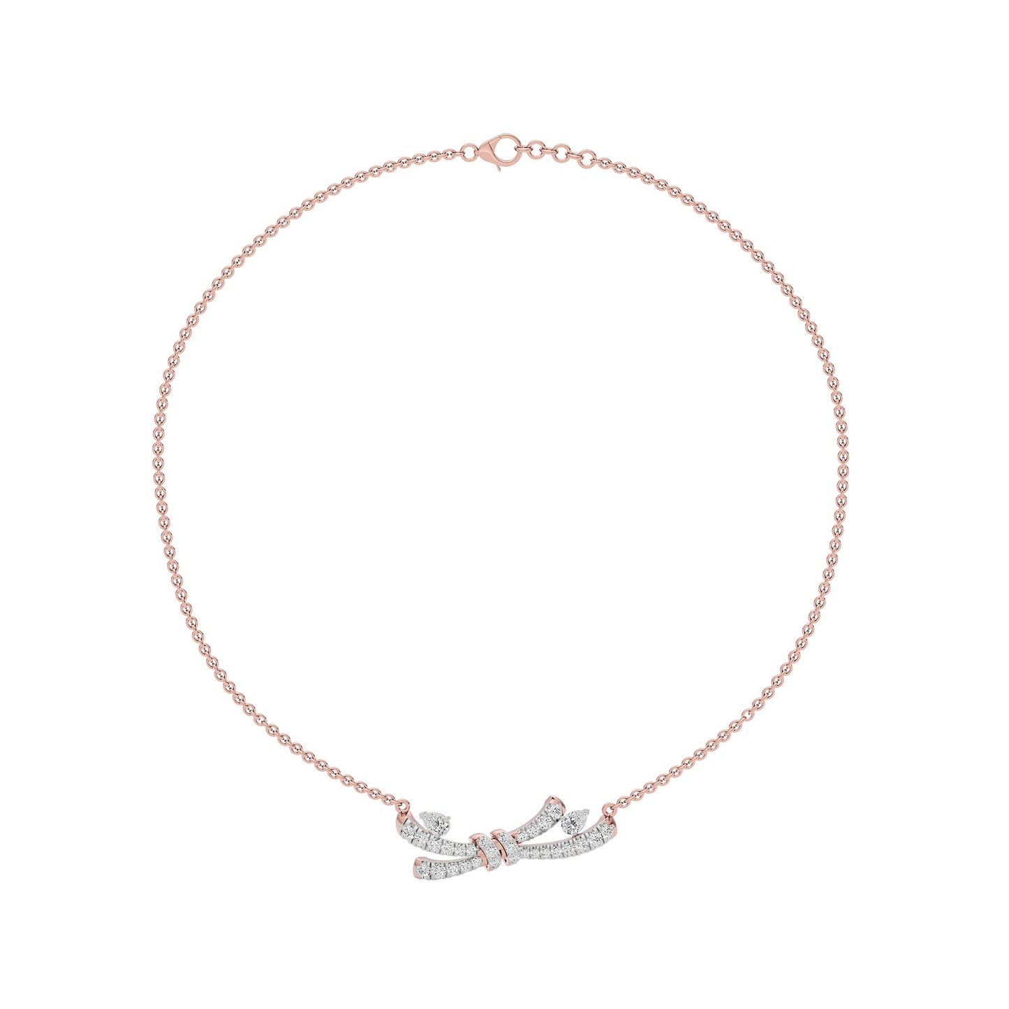 Tie The Knot Diamond Necklace