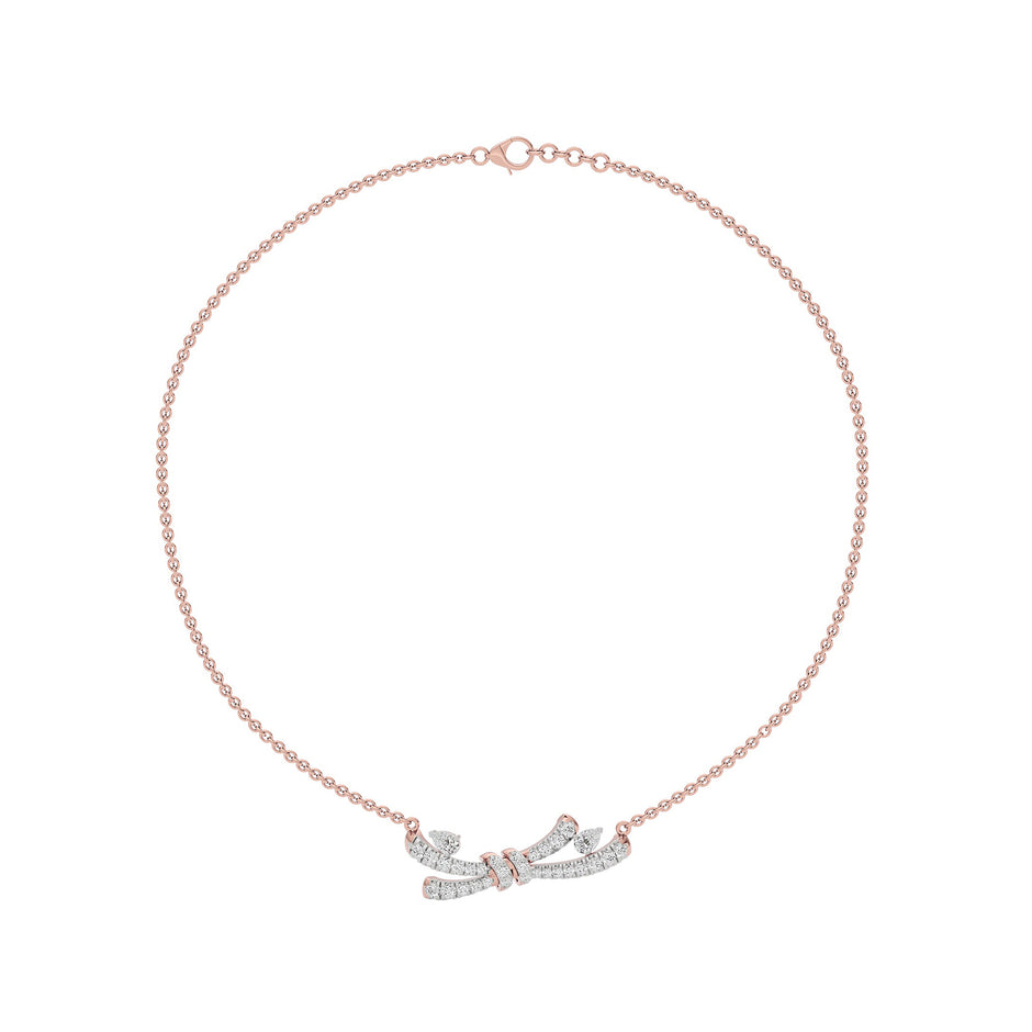 Tie The Knot Diamond Necklace